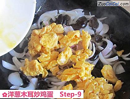 洋葱木耳炒鸡蛋做法第九步骤