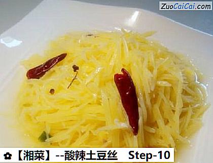 酸辣土豆丝做法第十步骤