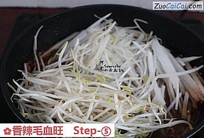 香辣毛血旺做法第五步骤