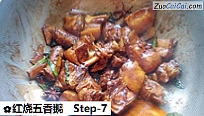 红烧五香鹅做法第七步骤