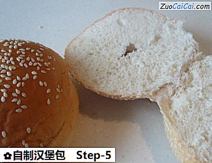 自制汉堡包做法第五步骤