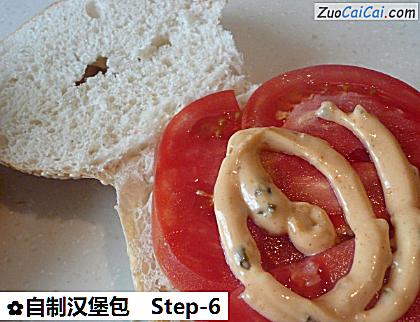 自制汉堡包做法第六步骤