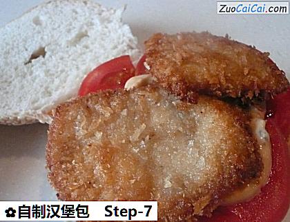 自制汉堡包做法第七步骤