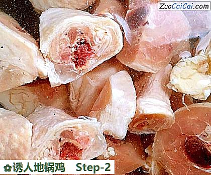 诱人地锅鸡做法第二步骤