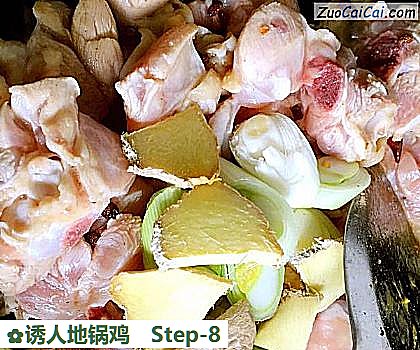 诱人地锅鸡做法第八步骤