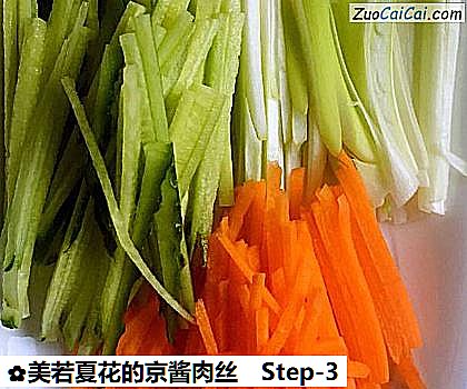 美若夏花的京酱肉丝做法第三步骤