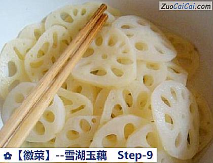 雪湖玉藕做法第九步骤