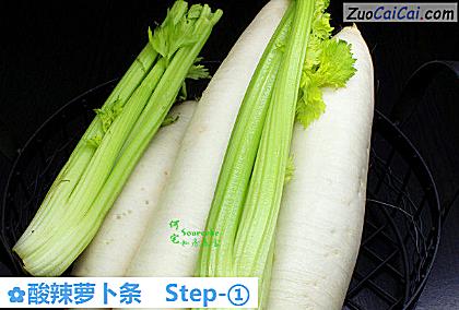 酸辣萝卜条做法第一步骤