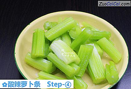 酸辣萝卜条做法第四步骤