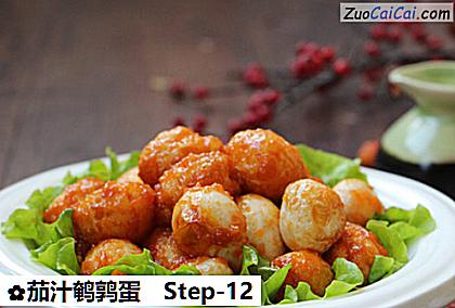 茄汁鹌鹑蛋成品图3