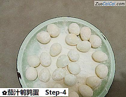 茄汁鹌鹑蛋做法第四步骤