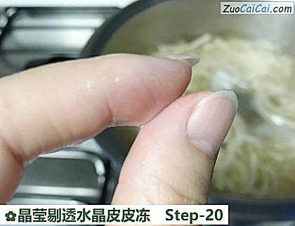 晶莹剔透水晶皮皮冻做法第二十步骤