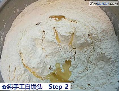 纯手工白馒头做法第二步骤