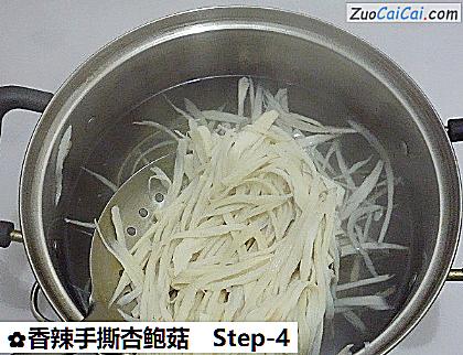 香辣手撕杏鲍菇做法第四步骤