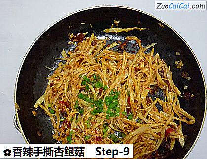 香辣手撕杏鲍菇做法第九步骤