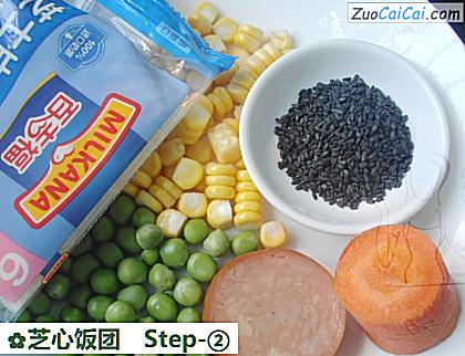 芝心饭团做法第二步骤