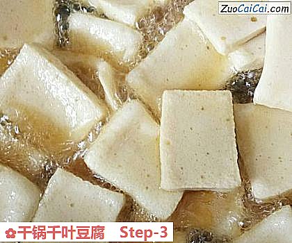 干锅千叶豆腐做法第三步骤