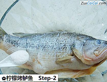 柠檬烤鲈鱼做法第二步骤