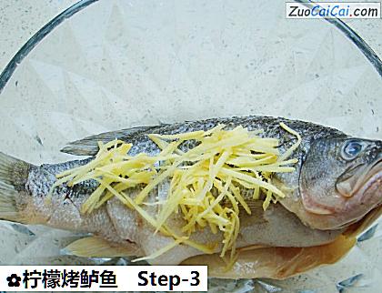 柠檬烤鲈鱼做法第三步骤