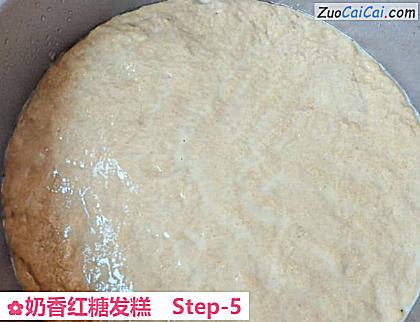 奶香红糖发糕做法第五步骤