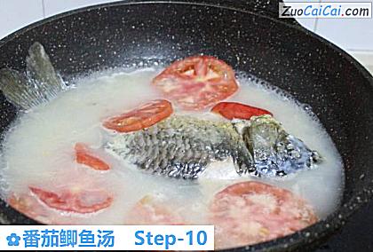 番茄鲫鱼汤做法第十步骤