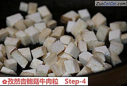 孜然杏鲍菇牛肉粒做法第四步骤