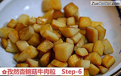 孜然杏鲍菇牛肉粒做法第六步骤