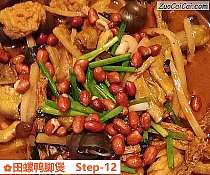 田螺鸭脚煲做法第十二步骤