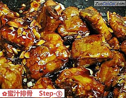 蜜汁排骨做法第五步骤