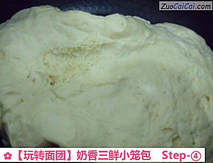 ［玩转面团］奶香三鲜小笼包做法第四步骤