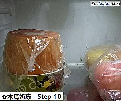 木瓜奶冻做法第十步骤