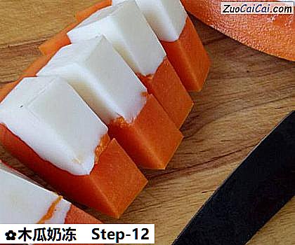 木瓜奶冻做法第十二步骤