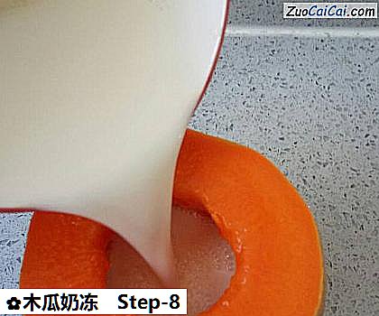 木瓜奶冻做法第八步骤