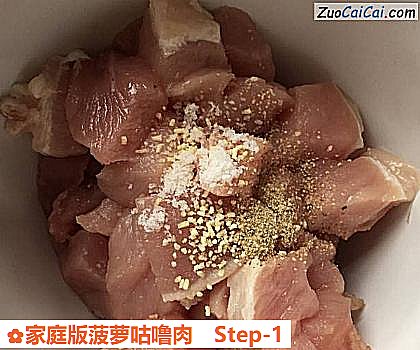 家庭版菠萝咕噜肉做法第一步骤