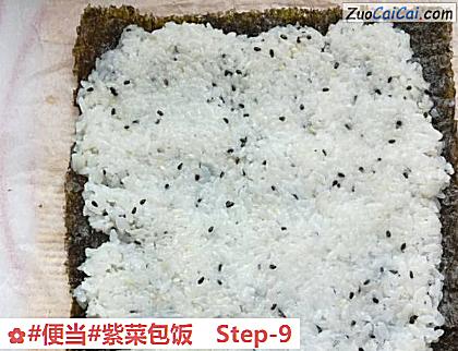 紫菜包饭做法第九步骤