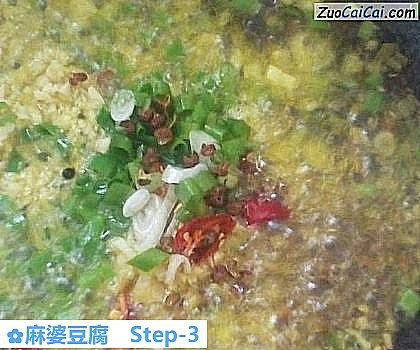 麻婆豆腐做法第三步骤