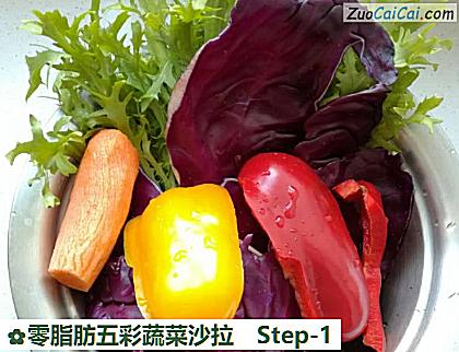 零脂肪五彩蔬菜沙拉做法第一步骤