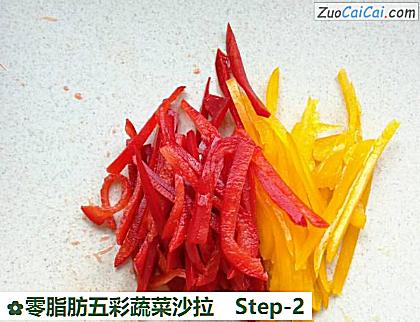 零脂肪五彩蔬菜沙拉做法第二步骤