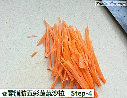 零脂肪五彩蔬菜沙拉做法第四步骤