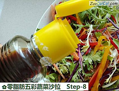 零脂肪五彩蔬菜沙拉做法第八步骤