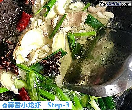 蒜香小龙虾做法第三步骤