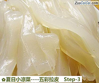 五彩拉皮做法第三步骤