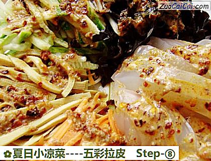 五彩拉皮成品图1