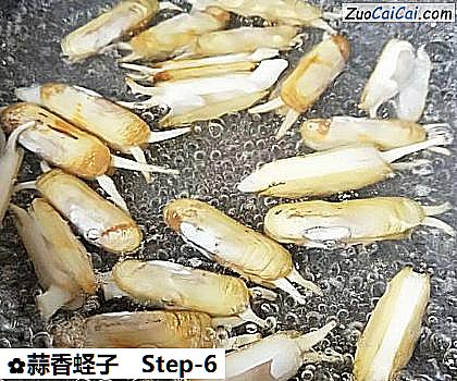 蒜香蛏子做法第六步骤