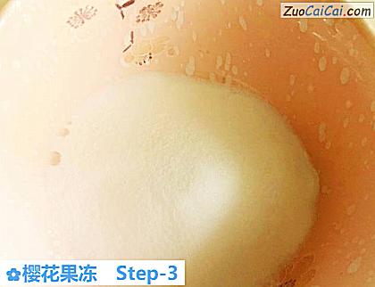 樱花果冻做法第三步骤
