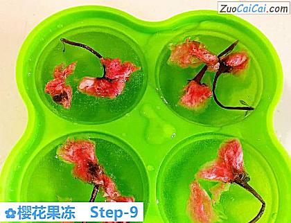 樱花果冻做法第九步骤