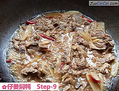 仔姜焖鸭做法第九步骤