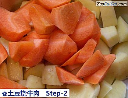 土豆烧牛肉做法第二步骤