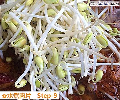 水煮肉片做法第九步骤