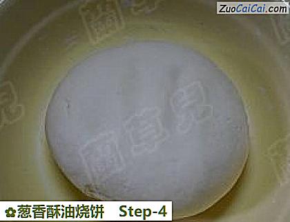 葱香酥油烧饼做法第四步骤
